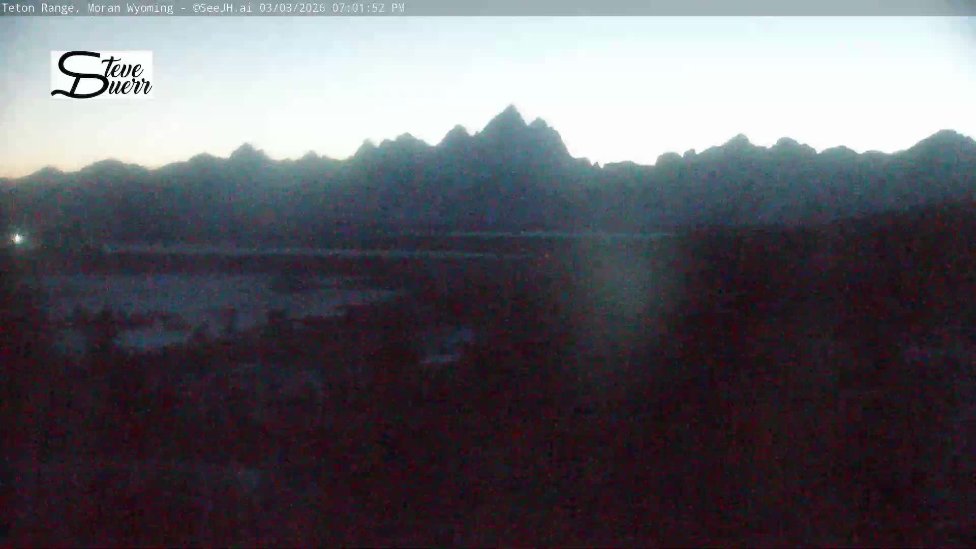 Buffalo Valley & Teton Mountain Range Live Cam - Moran, Teton County, Wyoming, USA