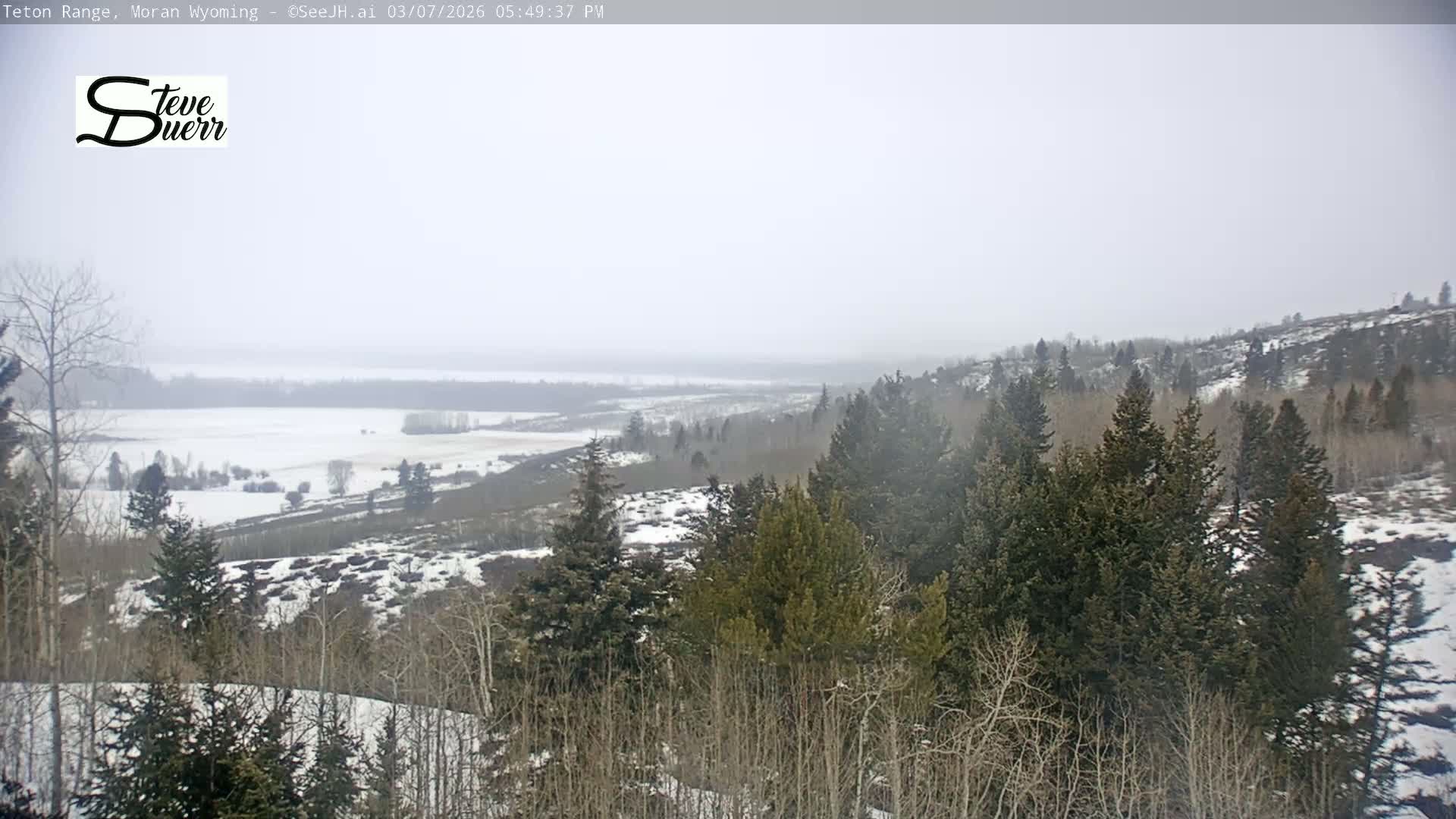 Buffalo Valley & Teton Mountain Range Live Cam - Moran, Teton County, Wyoming, USA