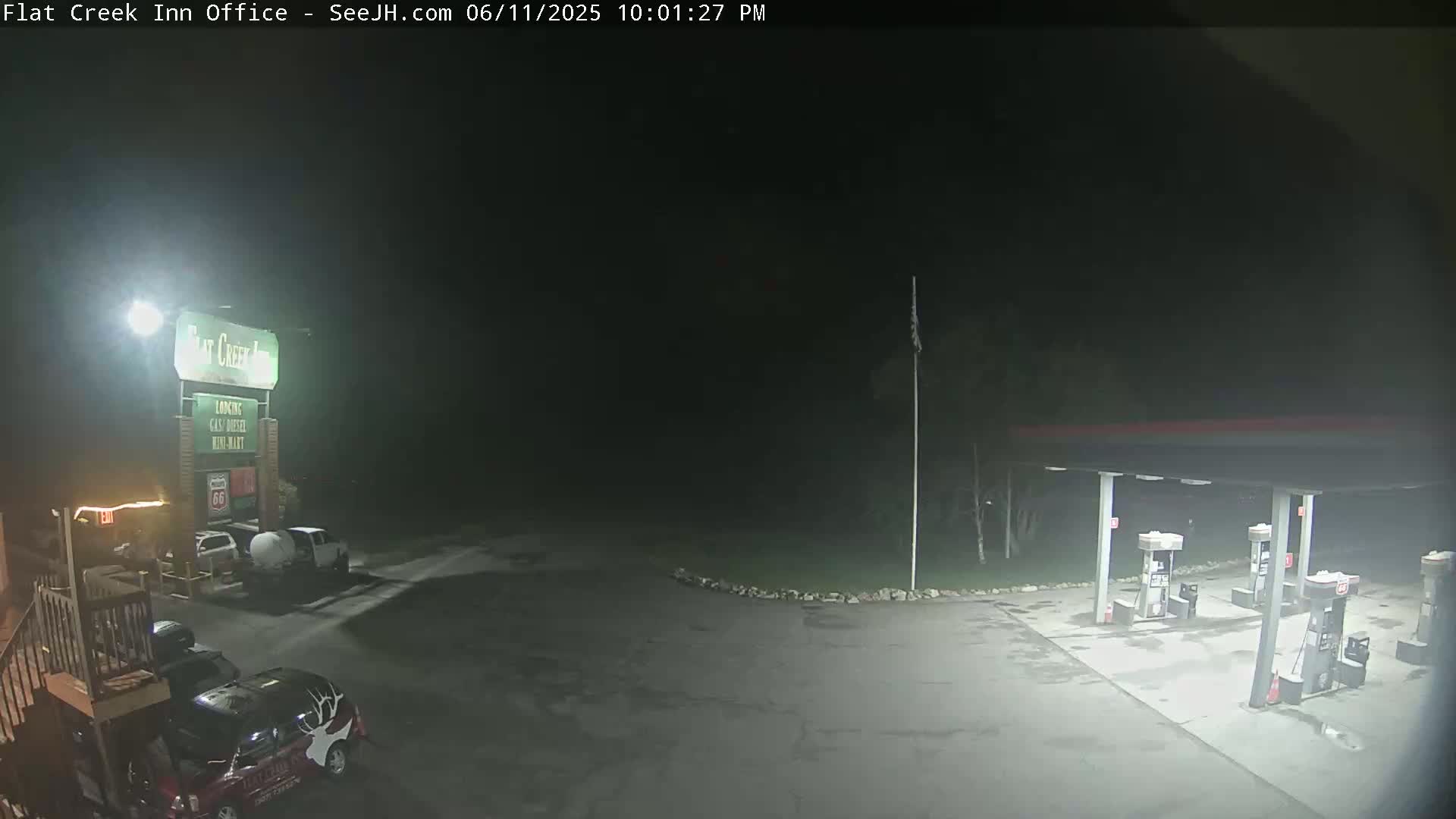 Jackson, Flat Creek Valley- Jackson Peak &  Highway 89 View Live Cam - Jackson, Teton, Wyoming, USA
