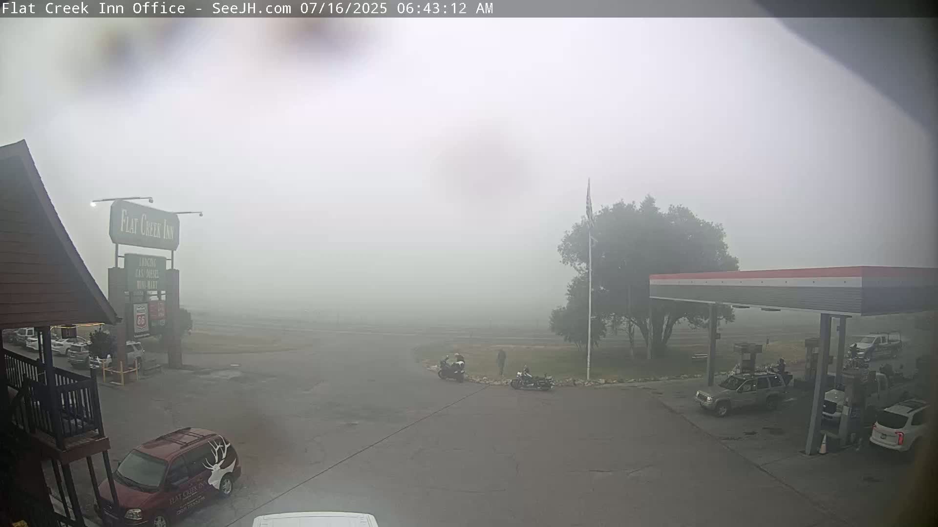 Jackson, Flat Creek Valley- Jackson Peak &  Highway 89 View Live Cam - Jackson, Teton, Wyoming, USA