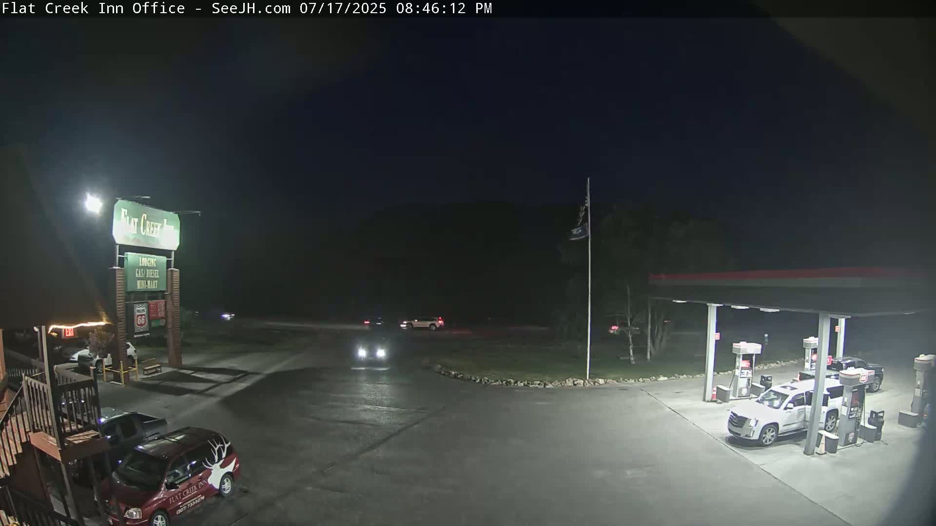 Jackson, Flat Creek Valley- Jackson Peak &  Highway 89 View Live Cam - Jackson, Teton, Wyoming, USA