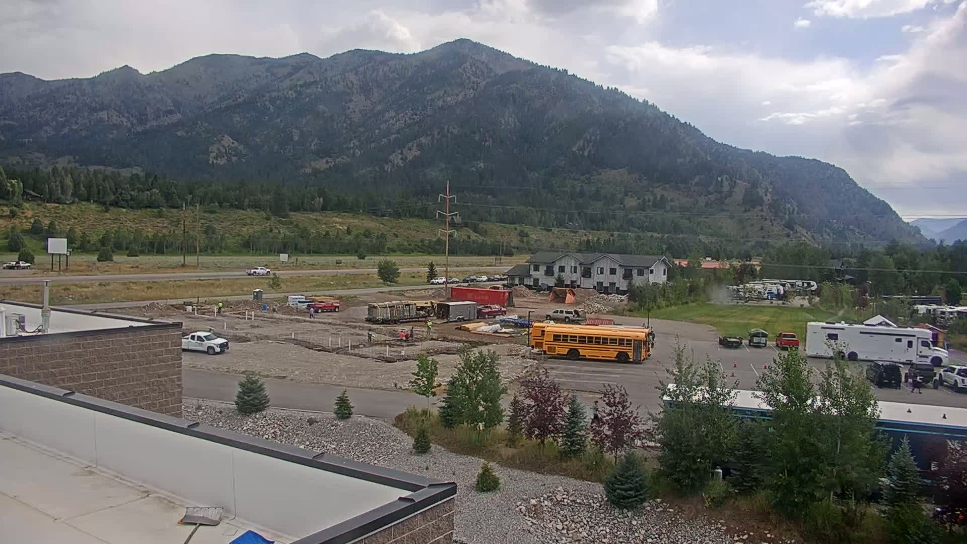 Jackson, Flat Creek Valley- Jackson Peak &  Highway 89 View Live Cam - Jackson, Teton, Wyoming, USA