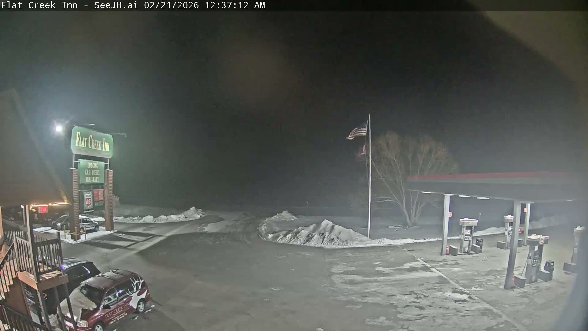 Jackson, Flat Creek Valley- Jackson Peak &  Highway 89 View Live Cam - Jackson, Teton, Wyoming, USA