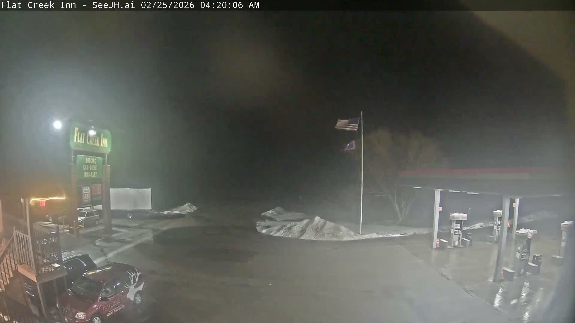 Jackson, Flat Creek Valley- Jackson Peak &  Highway 89 View Live Cam - Jackson, Teton, Wyoming, USA