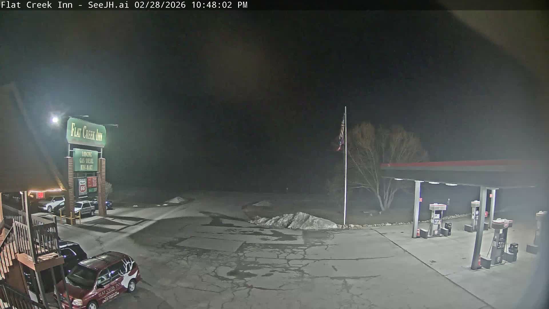 Jackson, Flat Creek Valley- Jackson Peak &  Highway 89 View Live Cam - Jackson, Teton, Wyoming, USA
