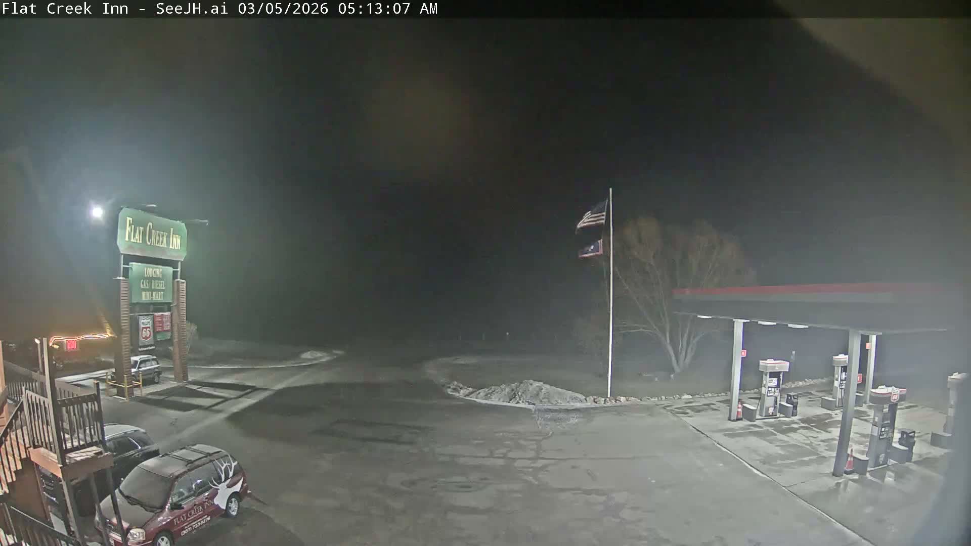 Jackson, Flat Creek Valley- Jackson Peak &  Highway 89 View Live Cam - Jackson, Teton, Wyoming, USA