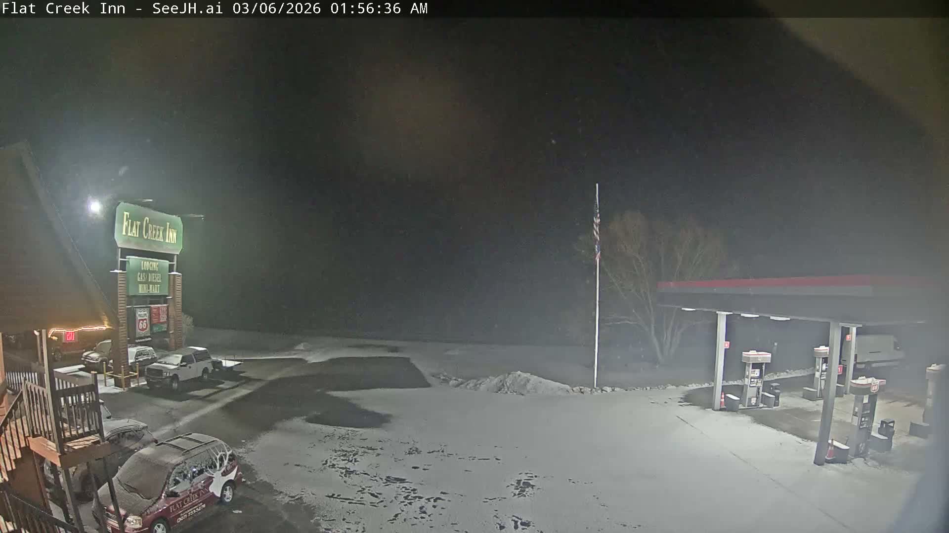 Jackson, Flat Creek Valley- Jackson Peak &  Highway 89 View Live Cam - Jackson, Teton, Wyoming, USA
