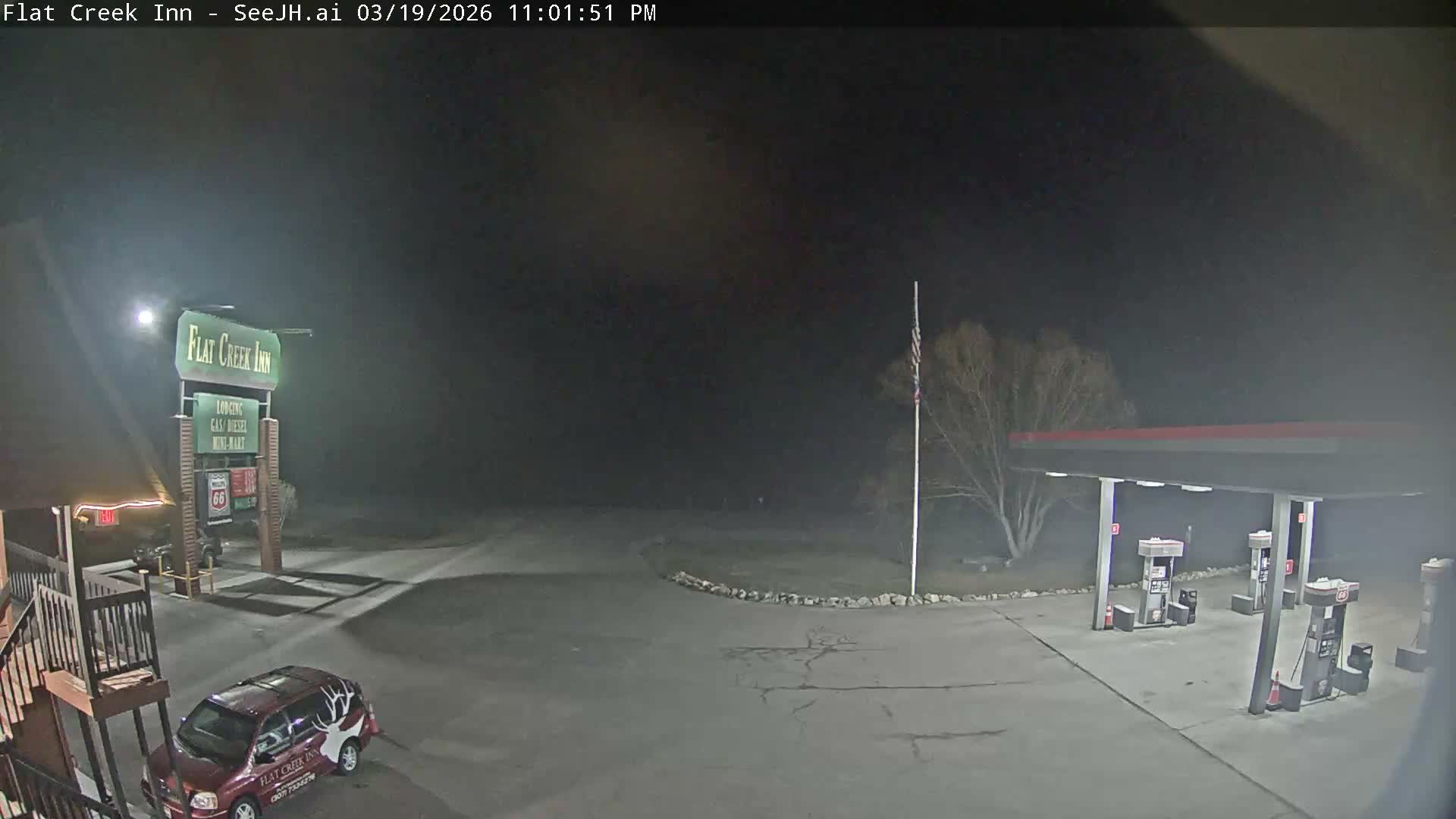 Jackson, Flat Creek Valley- Jackson Peak &  Highway 89 View Live Cam - Jackson, Teton, Wyoming, USA