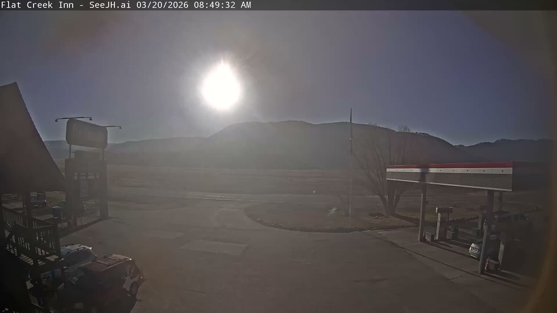Jackson, Flat Creek Valley- Jackson Peak &  Highway 89 View Live Cam - Jackson, Teton, Wyoming, USA