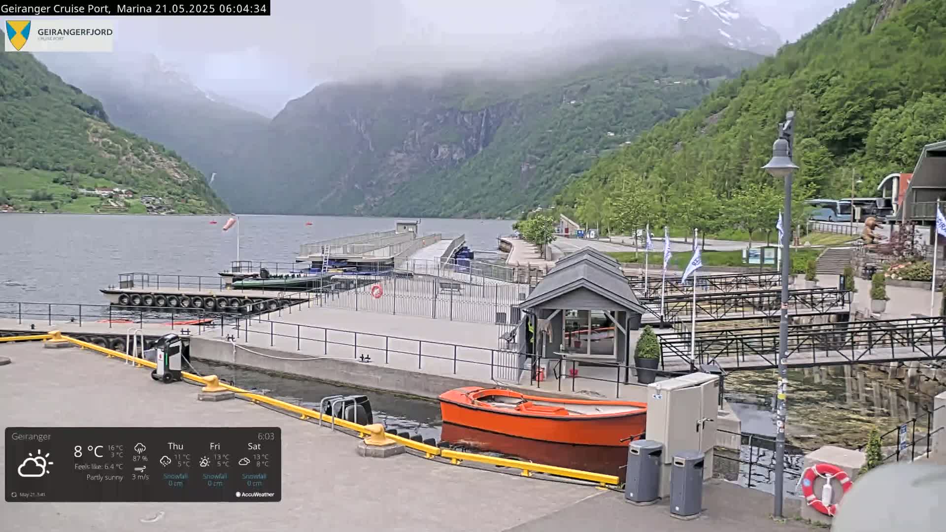 Geiranger Marine & Village  Live Cam - Stranda, Sunmore, More og Romsdal, Norway