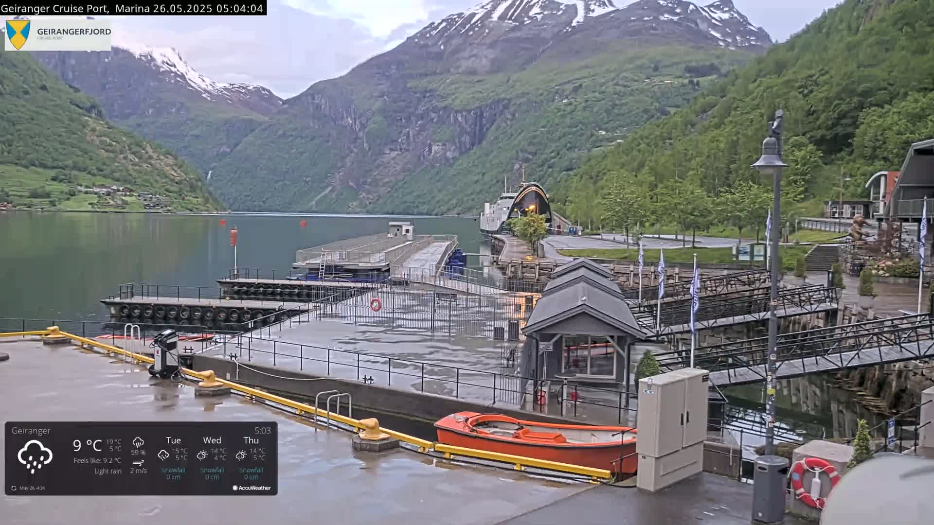 Geiranger Marine & Village  Live Cam - Stranda, Sunmore, More og Romsdal, Norway