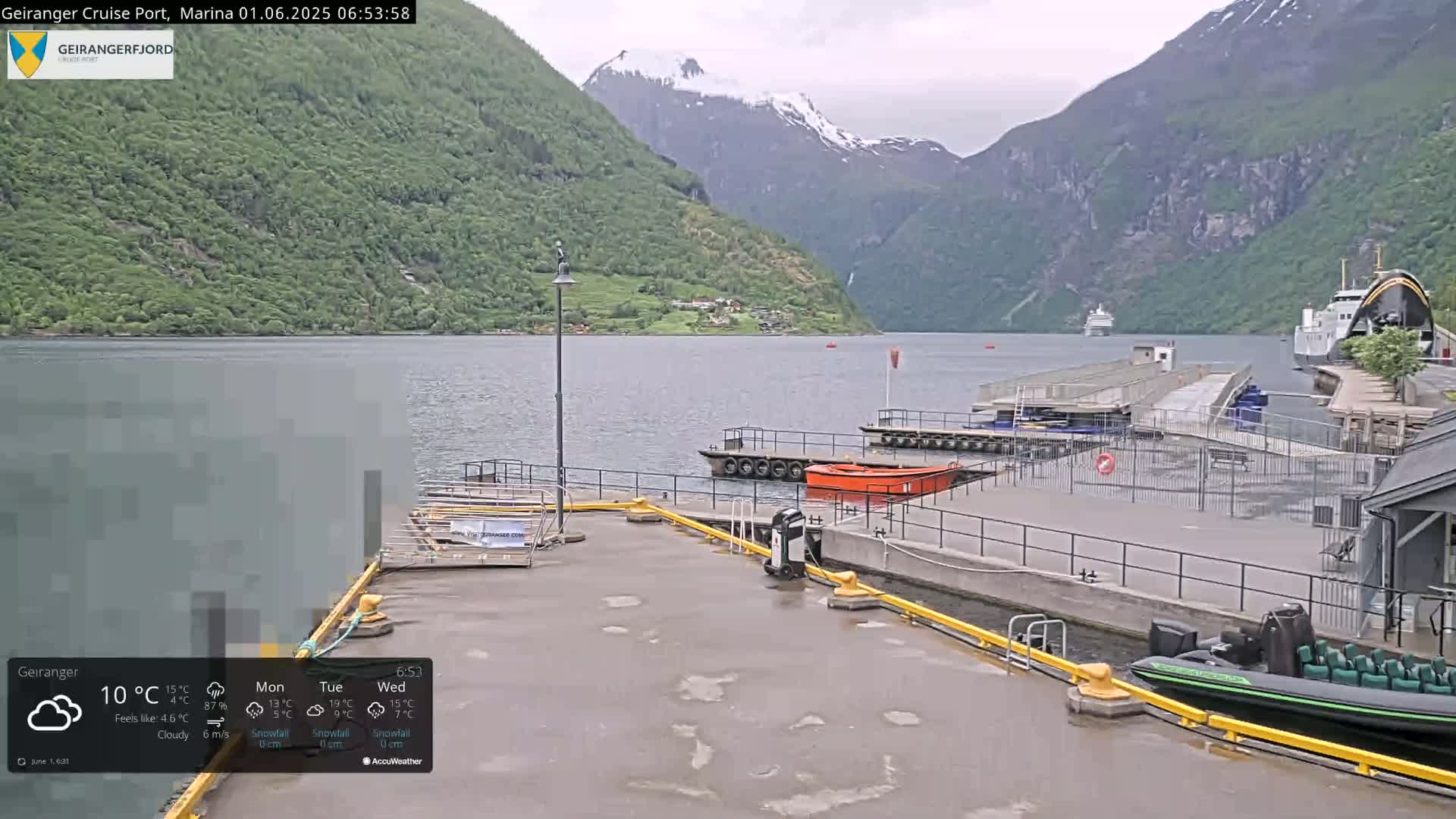 Geiranger Marine & Village  Live Cam - Stranda, Sunmore, More og Romsdal, Norway