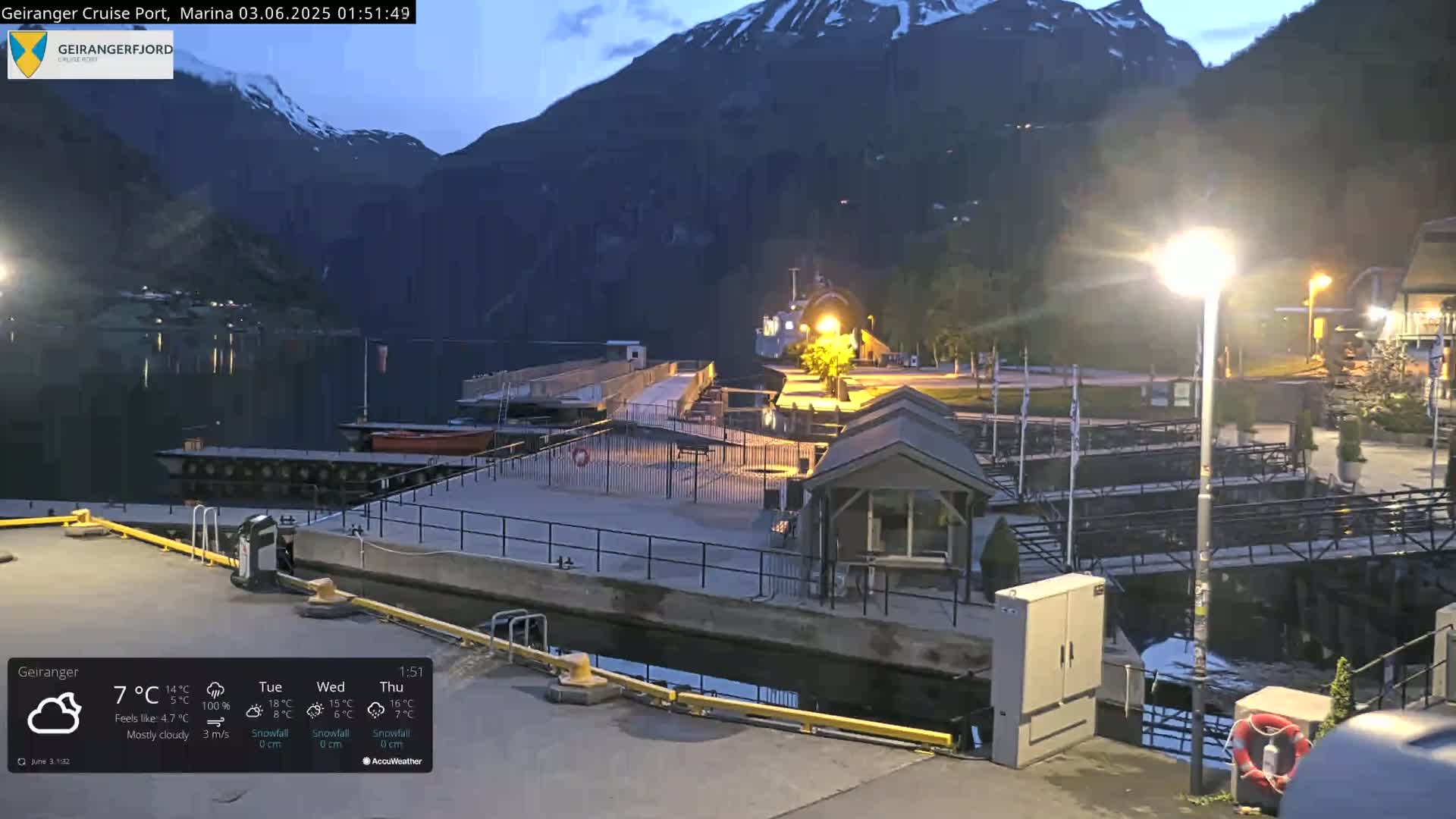 Geiranger Marine & Village  Live Cam - Stranda, Sunmore, More og Romsdal, Norway