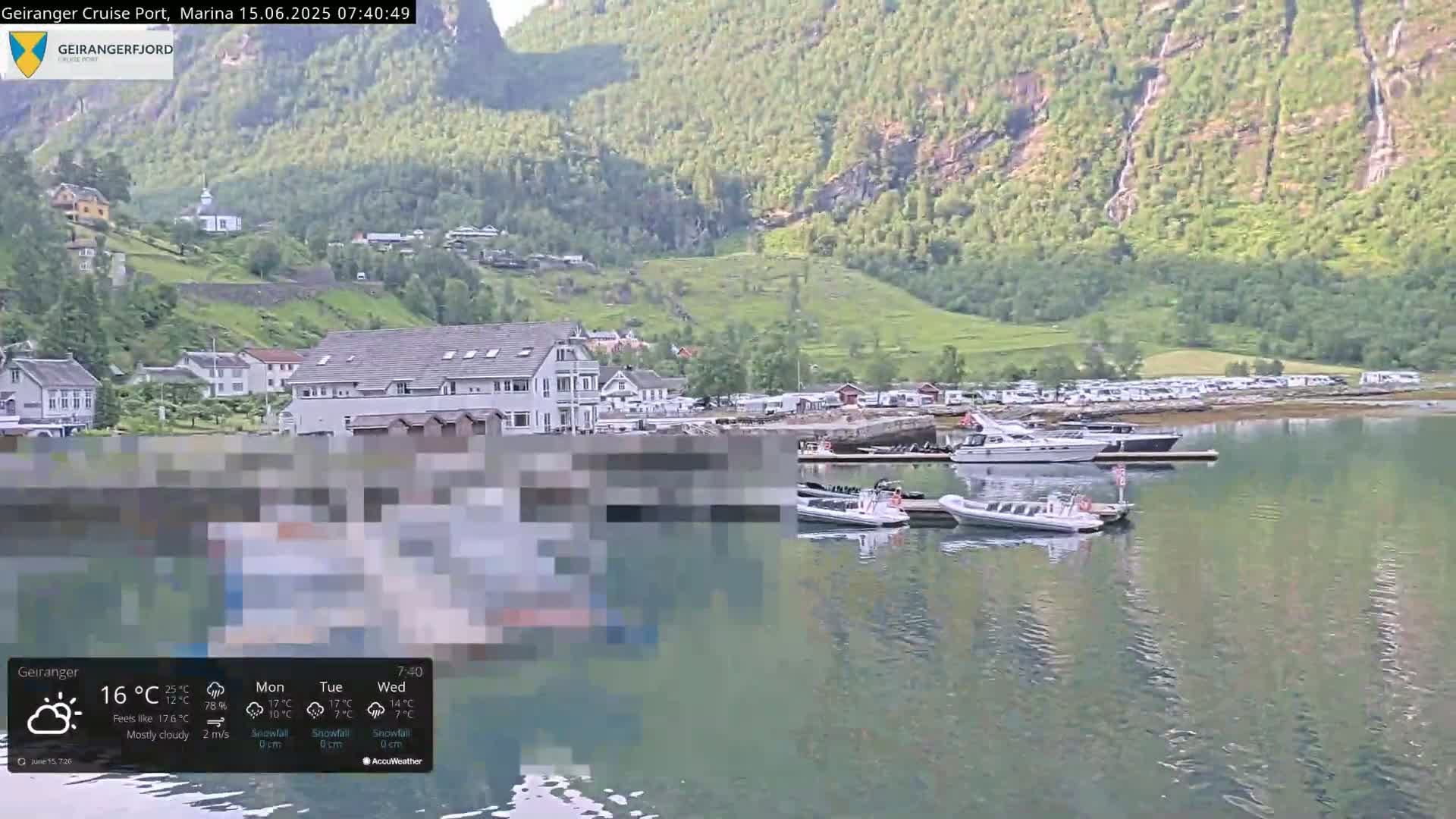 Geiranger Marine & Village  Live Cam - Stranda, Sunmore, More og Romsdal, Norway