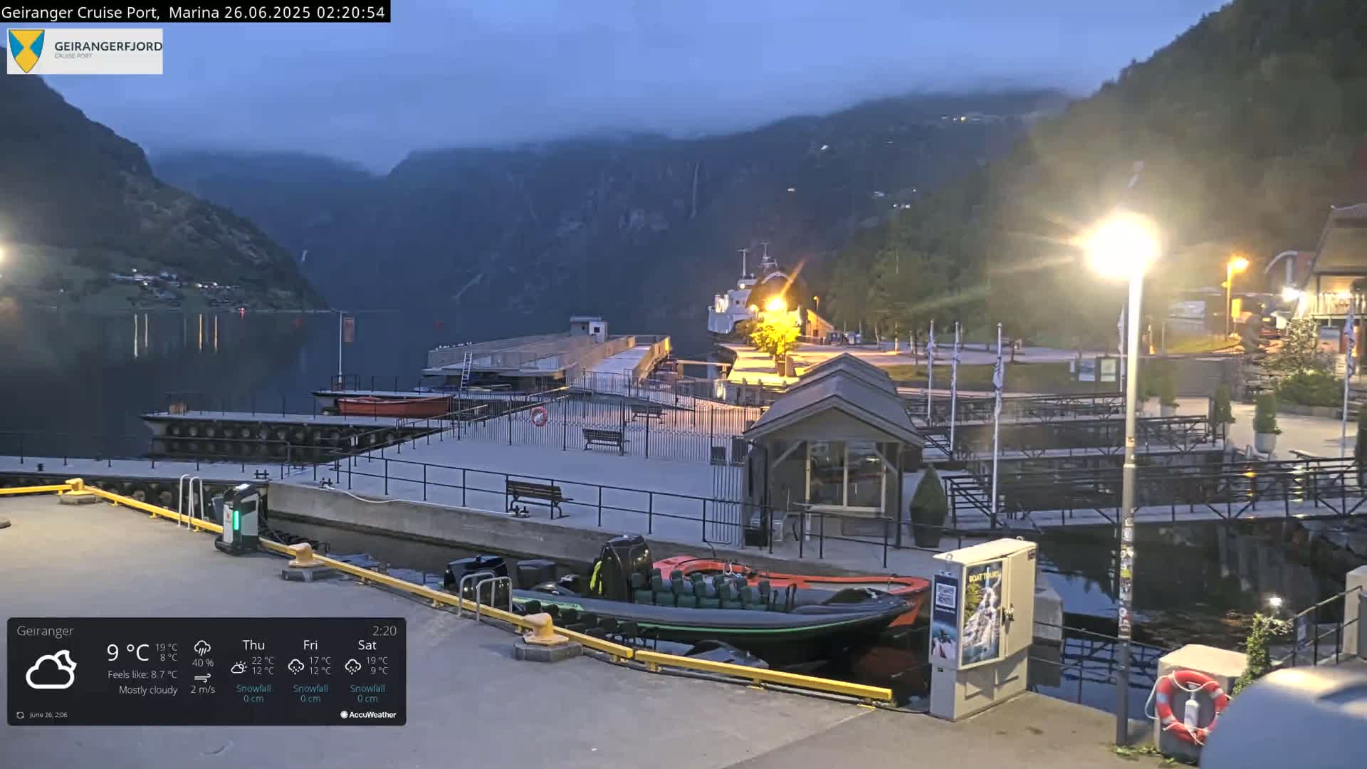 Geiranger Marine & Village  Live Cam - Stranda, Sunmore, More og Romsdal, Norway