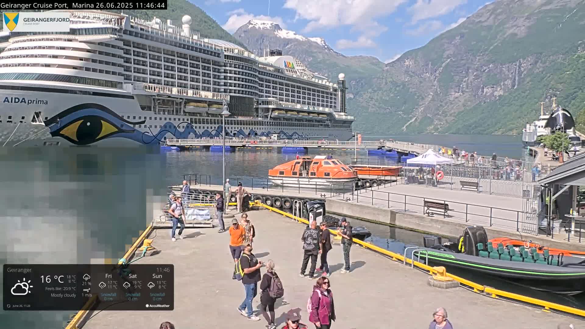 Geiranger Marine & Village  Live Cam - Stranda, Sunmore, More og Romsdal, Norway
