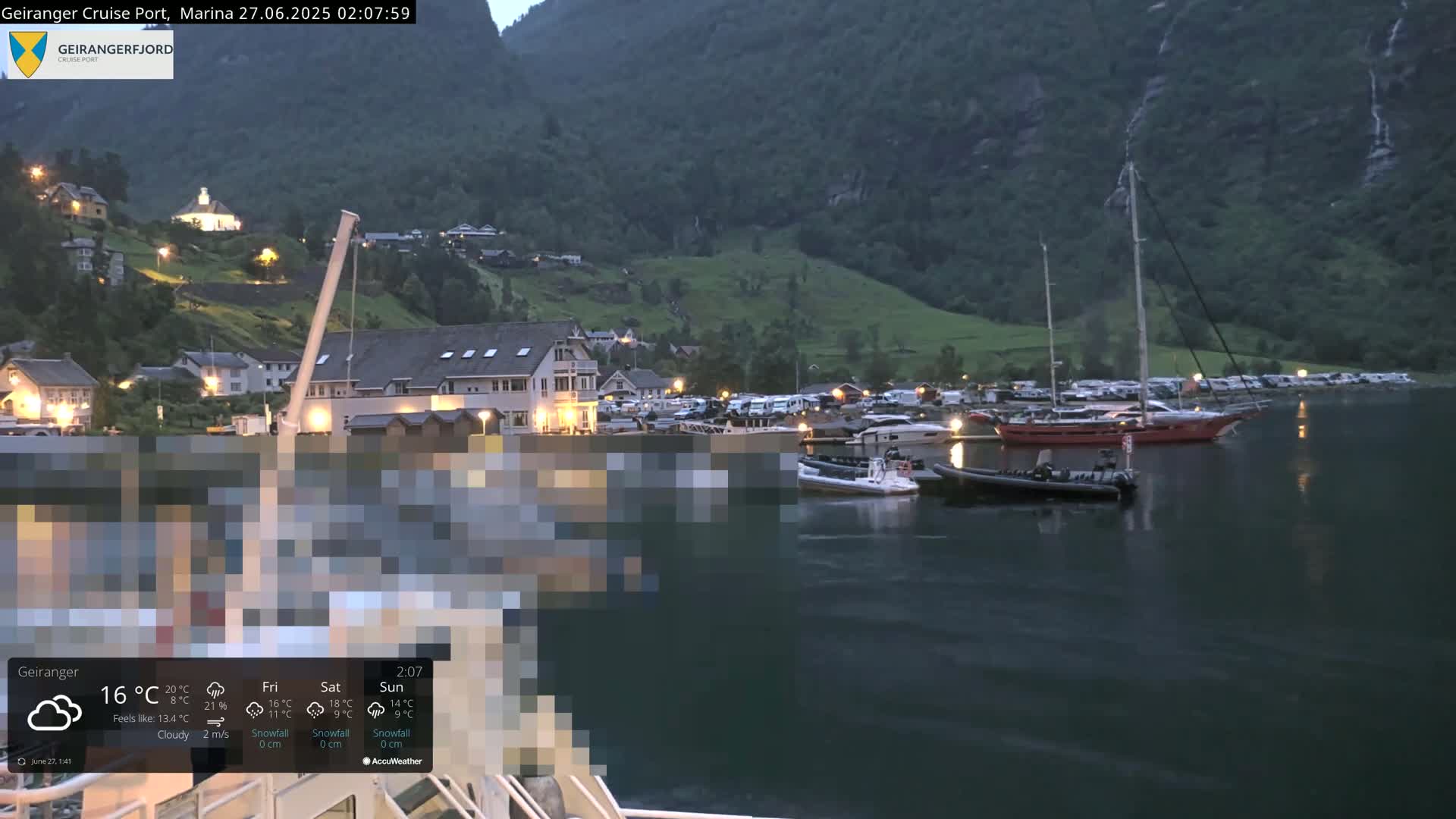 Geiranger Marine & Village  Live Cam - Stranda, Sunmore, More og Romsdal, Norway