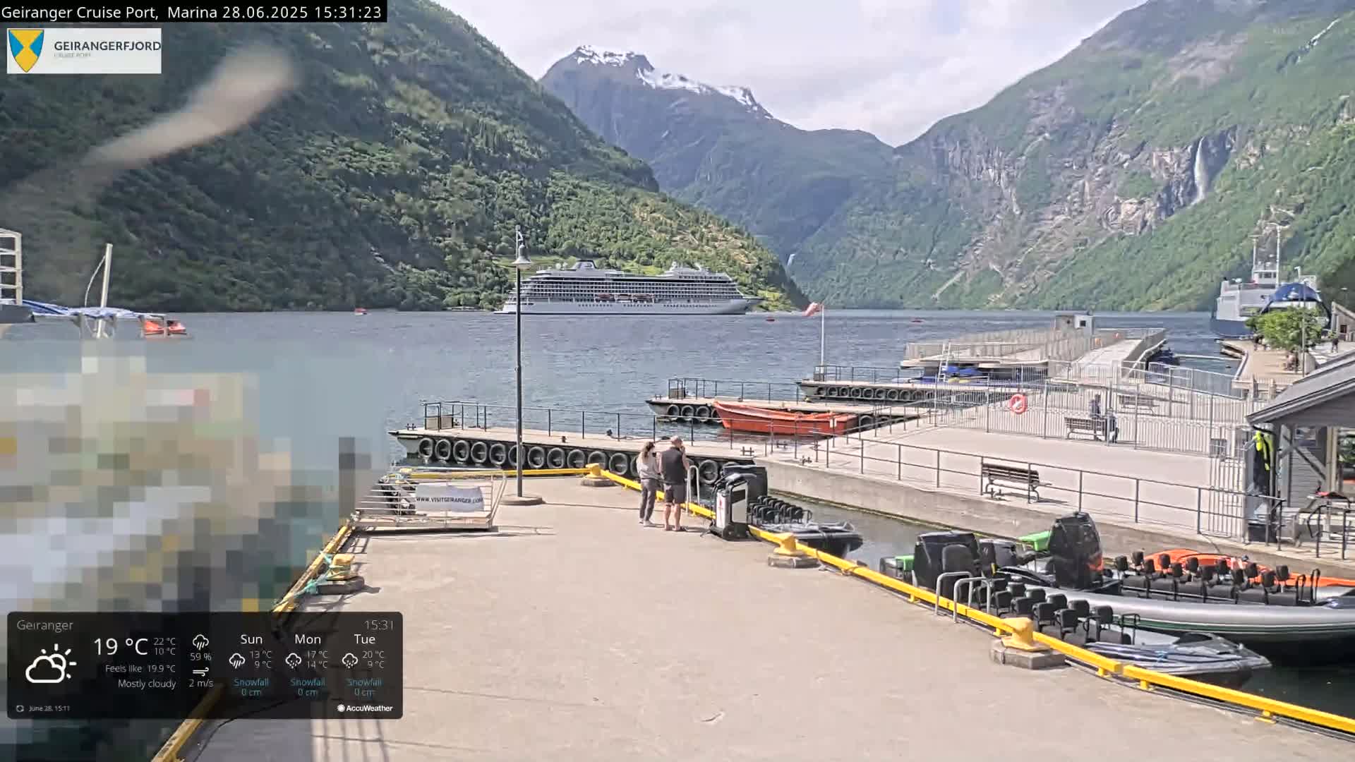 Geiranger Marine & Village  Live Cam - Stranda, Sunmore, More og Romsdal, Norway