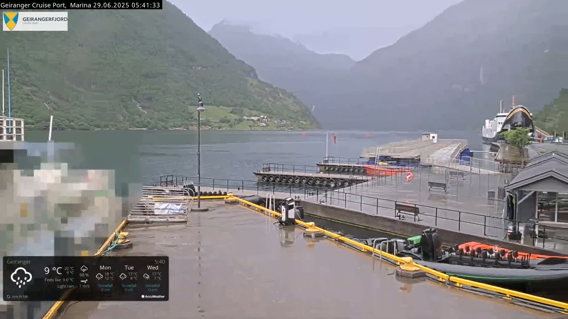 Geiranger Marine & Village  Live Cam - Stranda, Sunmore, More og Romsdal, Norway
