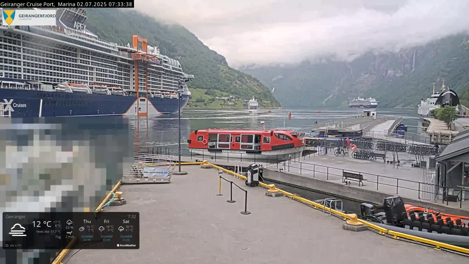 Geiranger Marine & Village  Live Cam - Stranda, Sunmore, More og Romsdal, Norway