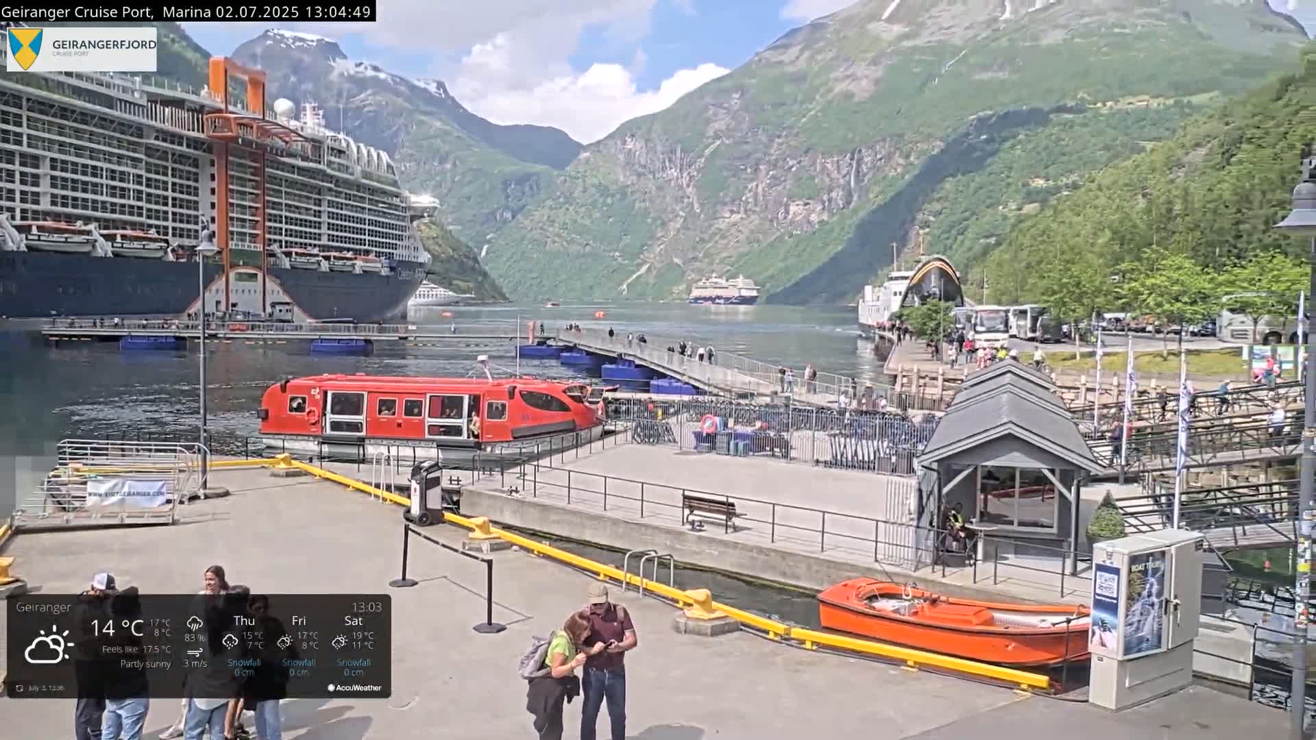 Geiranger Marine & Village  Live Cam - Stranda, Sunmore, More og Romsdal, Norway