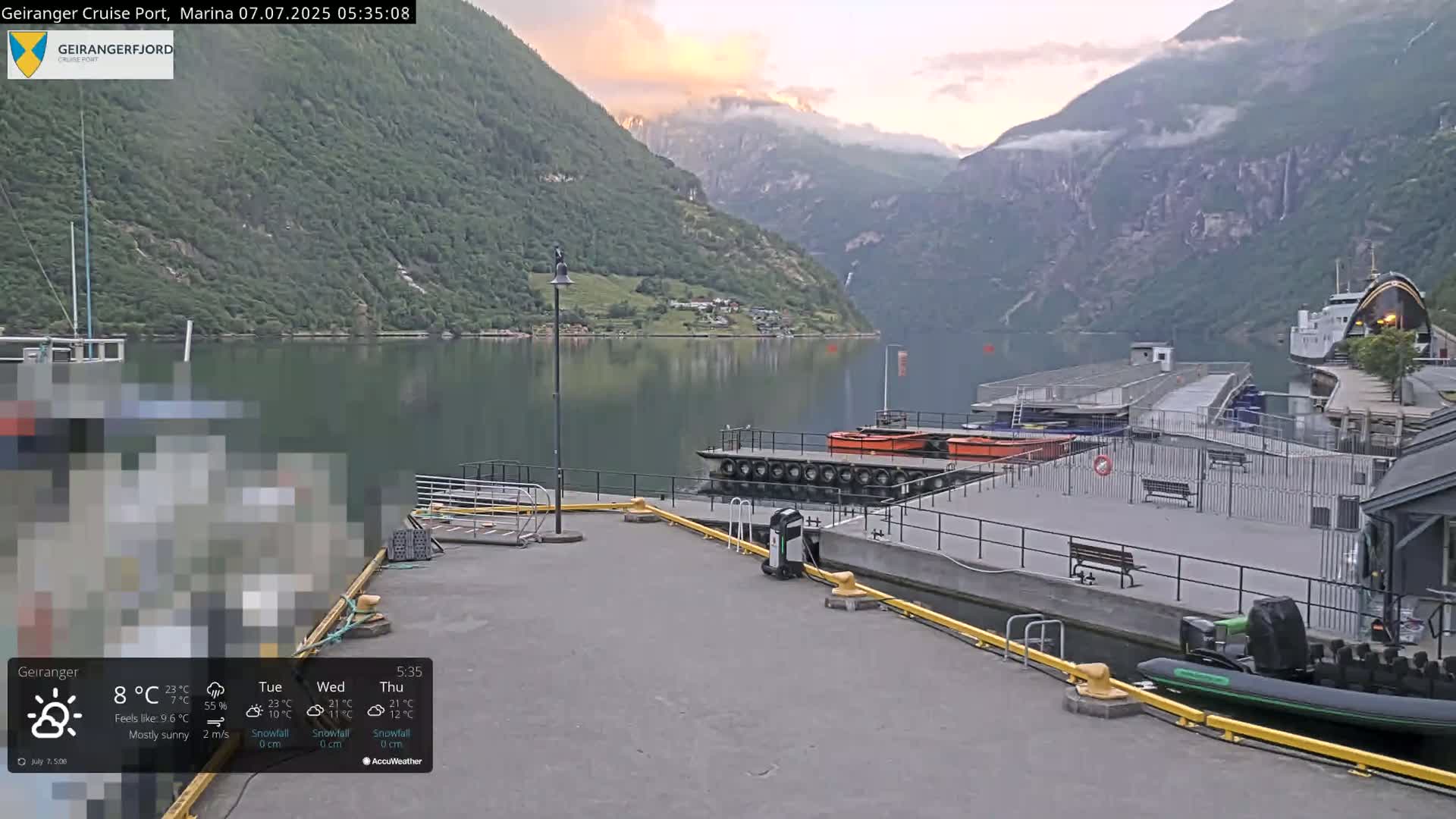 Geiranger Marine & Village  Live Cam - Stranda, Sunmore, More og Romsdal, Norway