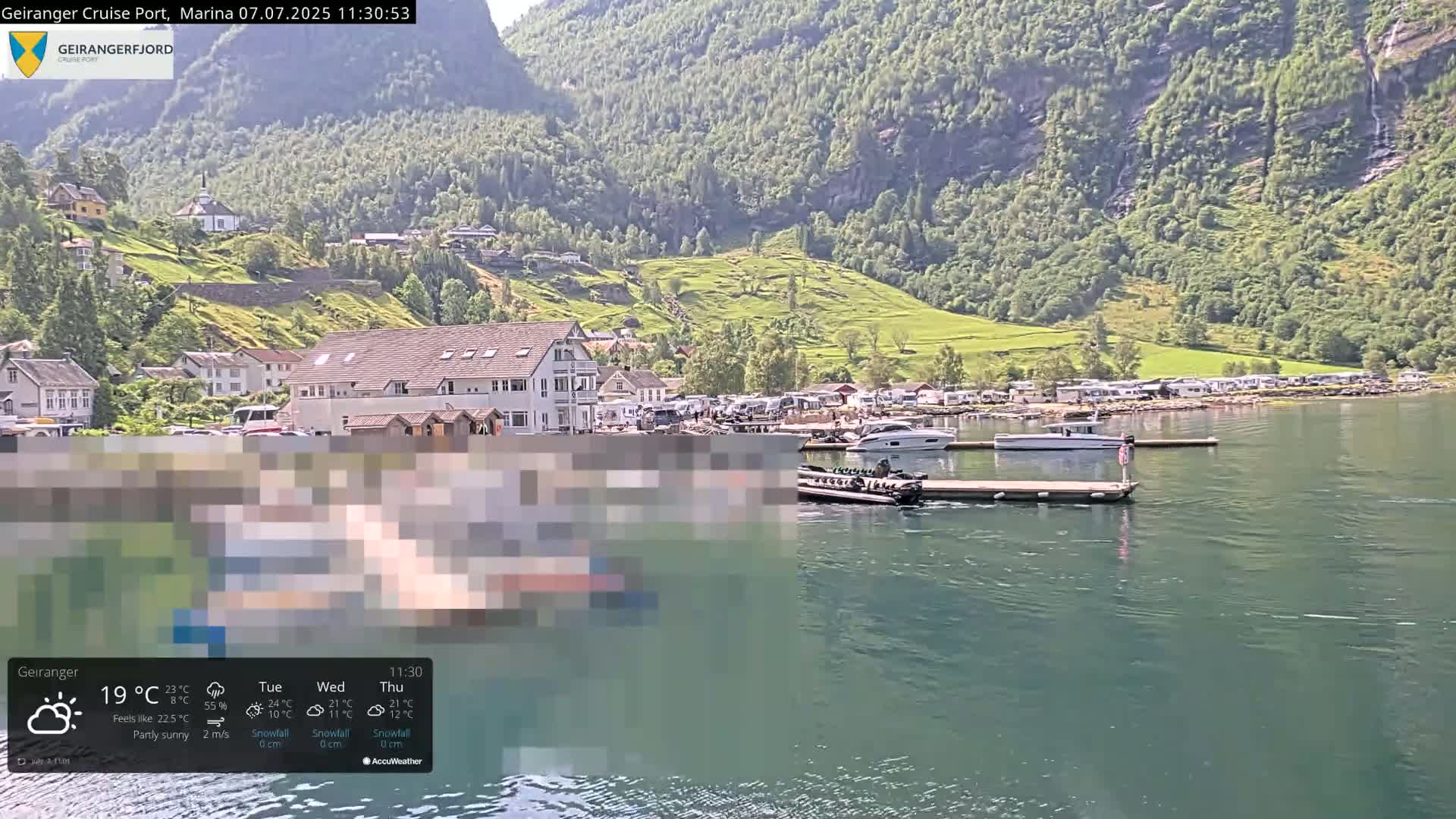 Geiranger Marine & Village  Live Cam - Stranda, Sunmore, More og Romsdal, Norway