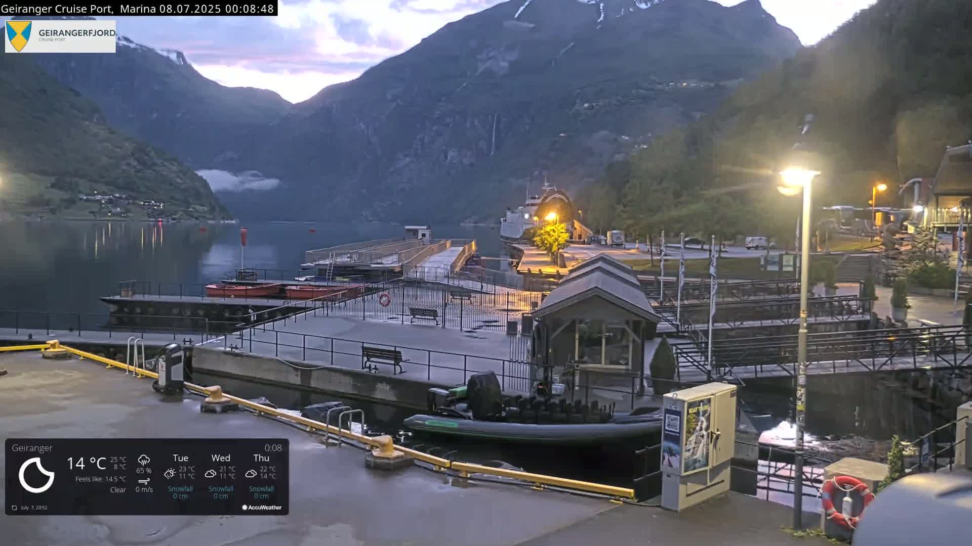 Geiranger Marine & Village  Live Cam - Stranda, Sunmore, More og Romsdal, Norway