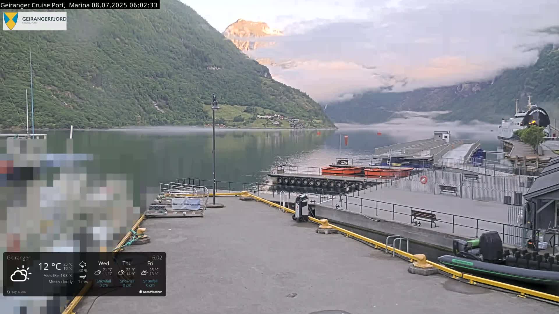 Geiranger Marine & Village  Live Cam - Stranda, Sunmore, More og Romsdal, Norway