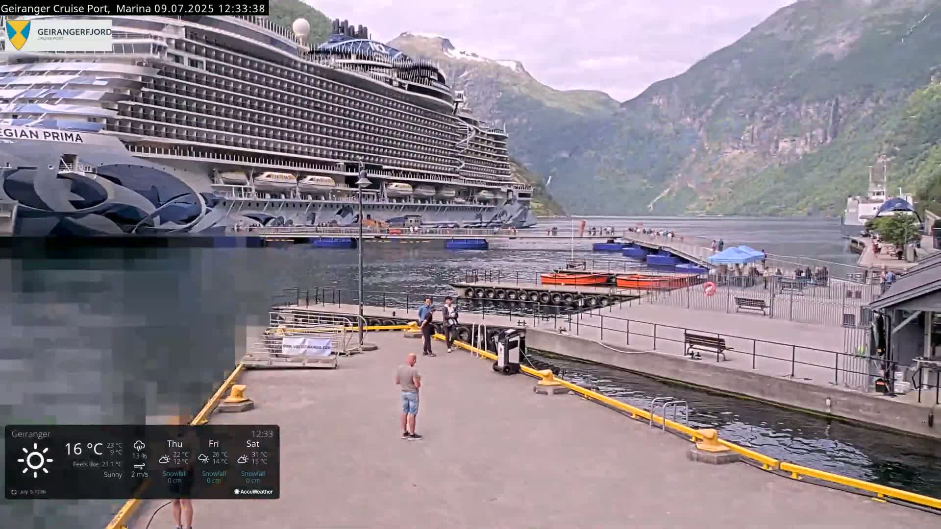 Geiranger Marine & Village  Live Cam - Stranda, Sunmore, More og Romsdal, Norway