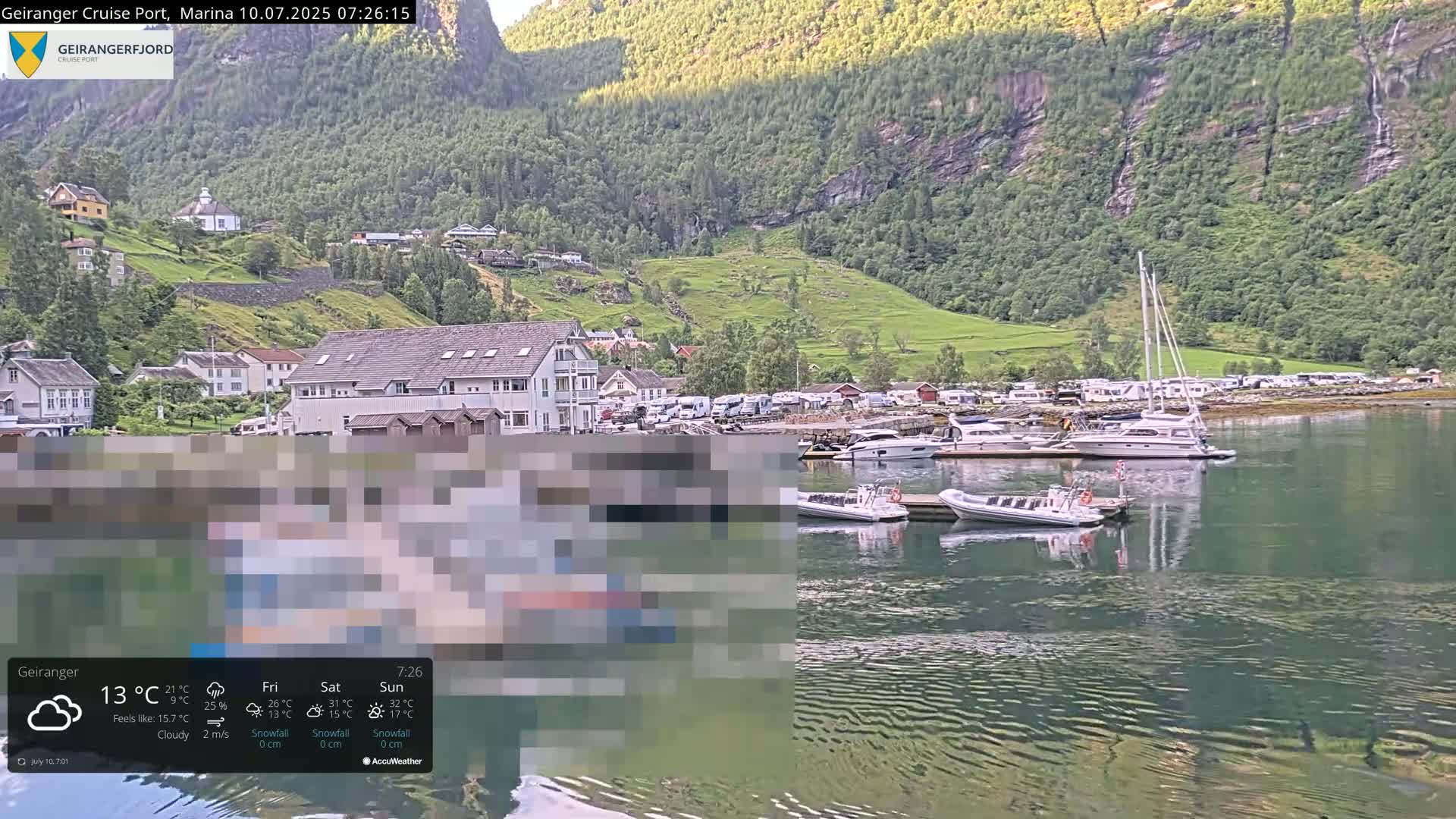 Geiranger Marine & Village  Live Cam - Stranda, Sunmore, More og Romsdal, Norway