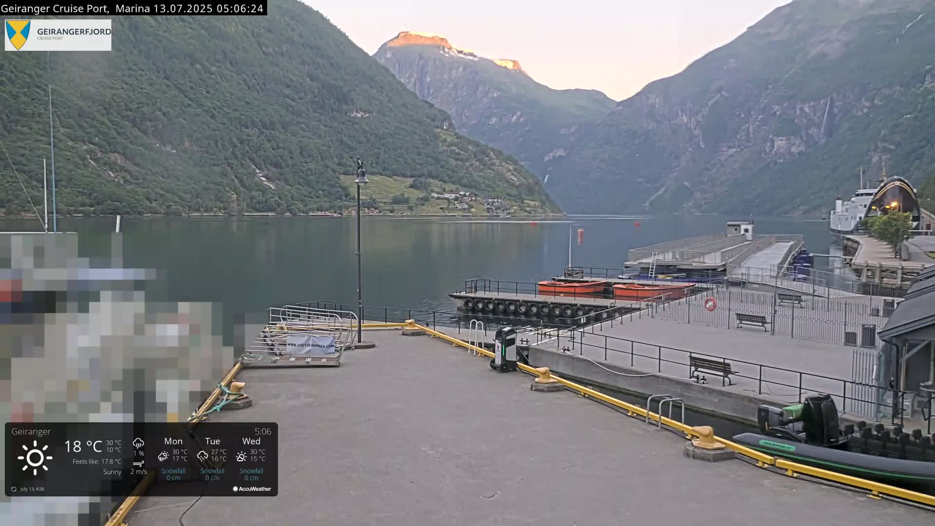 Geiranger Marine & Village  Live Cam - Stranda, Sunmore, More og Romsdal, Norway