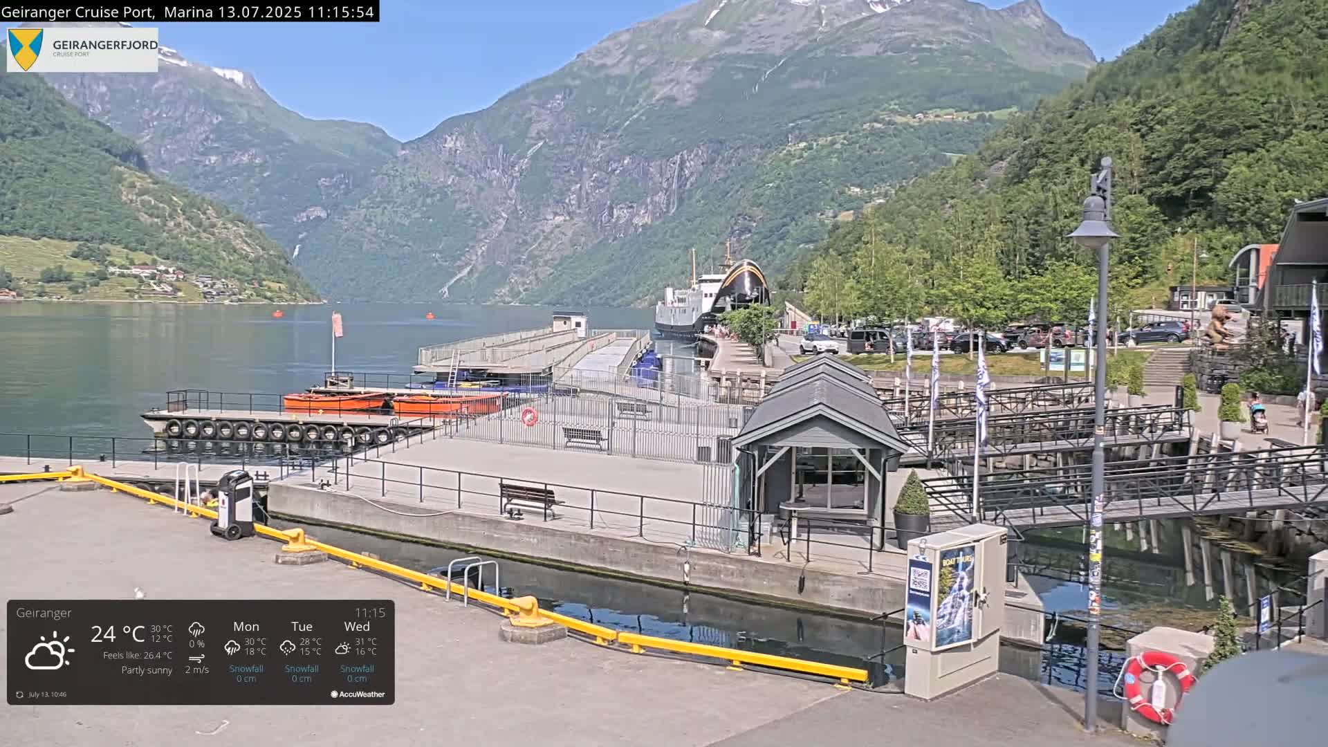 Geiranger Marine & Village  Live Cam - Stranda, Sunmore, More og Romsdal, Norway