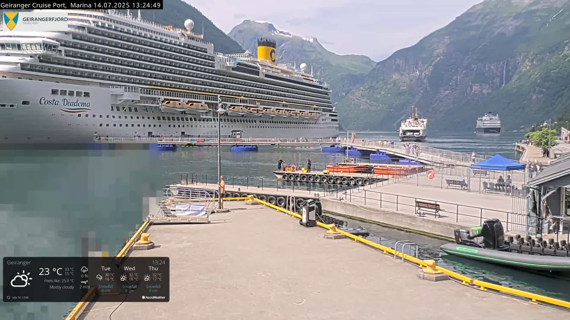 Geiranger Marine & Village  Live Cam - Stranda, Sunmore, More og Romsdal, Western Norway, Norway