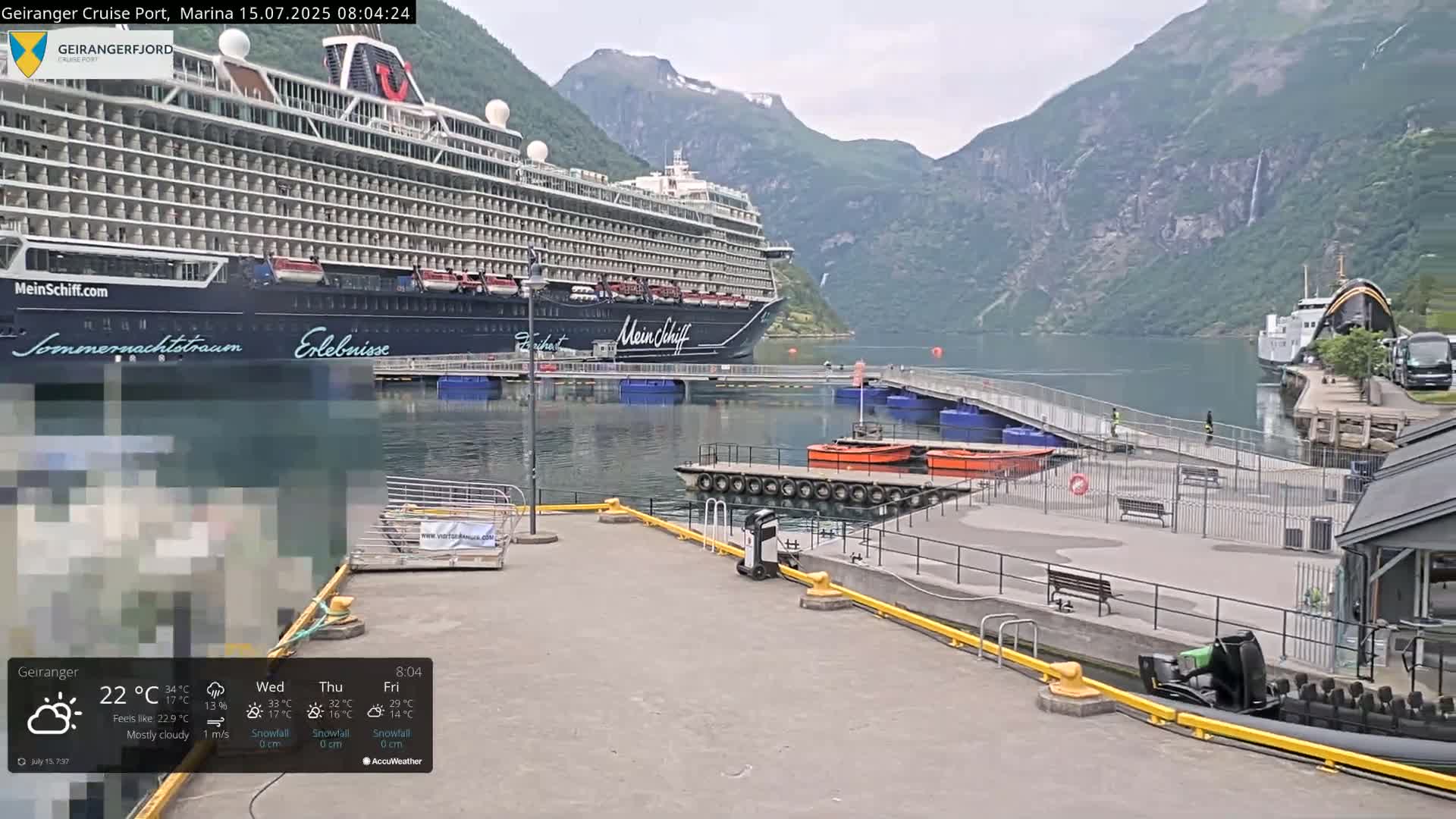 Geiranger Marine & Village  Live Cam - Stranda, Sunmore, More og Romsdal, Western Norway, Norway