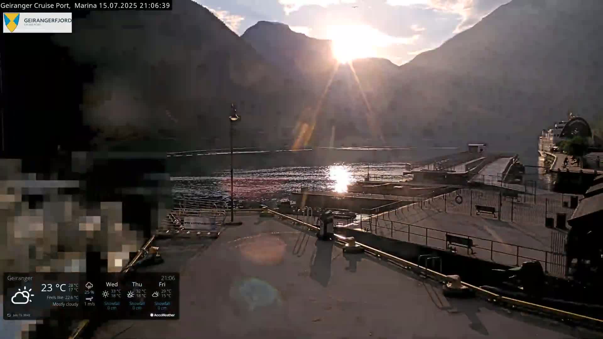 Geiranger Marine & Village  Live Cam - Stranda, Sunmore, More og Romsdal, Western Norway, Norway