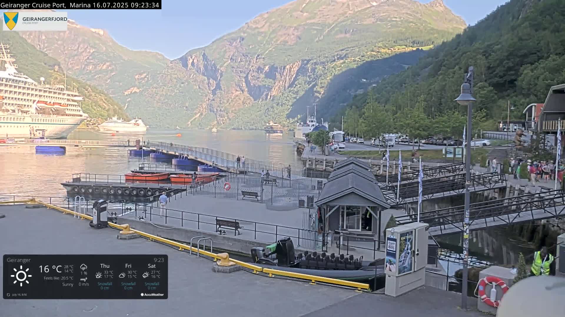 Geiranger Marine & Village  Live Cam - Stranda, Sunmore, More og Romsdal, Norway
