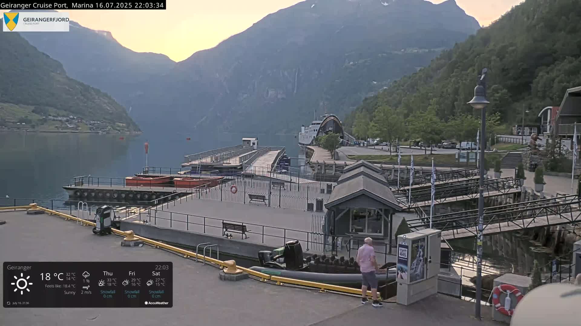 Geiranger Marine & Village  Live Cam - Stranda, Sunmore, More og Romsdal, Western Norway, Norway