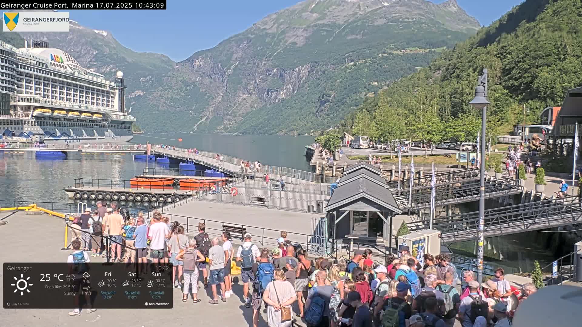 Geiranger Marine & Village  Live Cam - Stranda, Sunmore, More og Romsdal, Western Norway, Norway