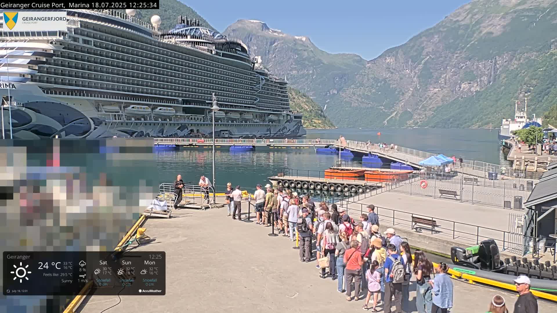 Geiranger Marine & Village  Live Cam - Stranda, Sunmore, More og Romsdal, Western Norway, Norway