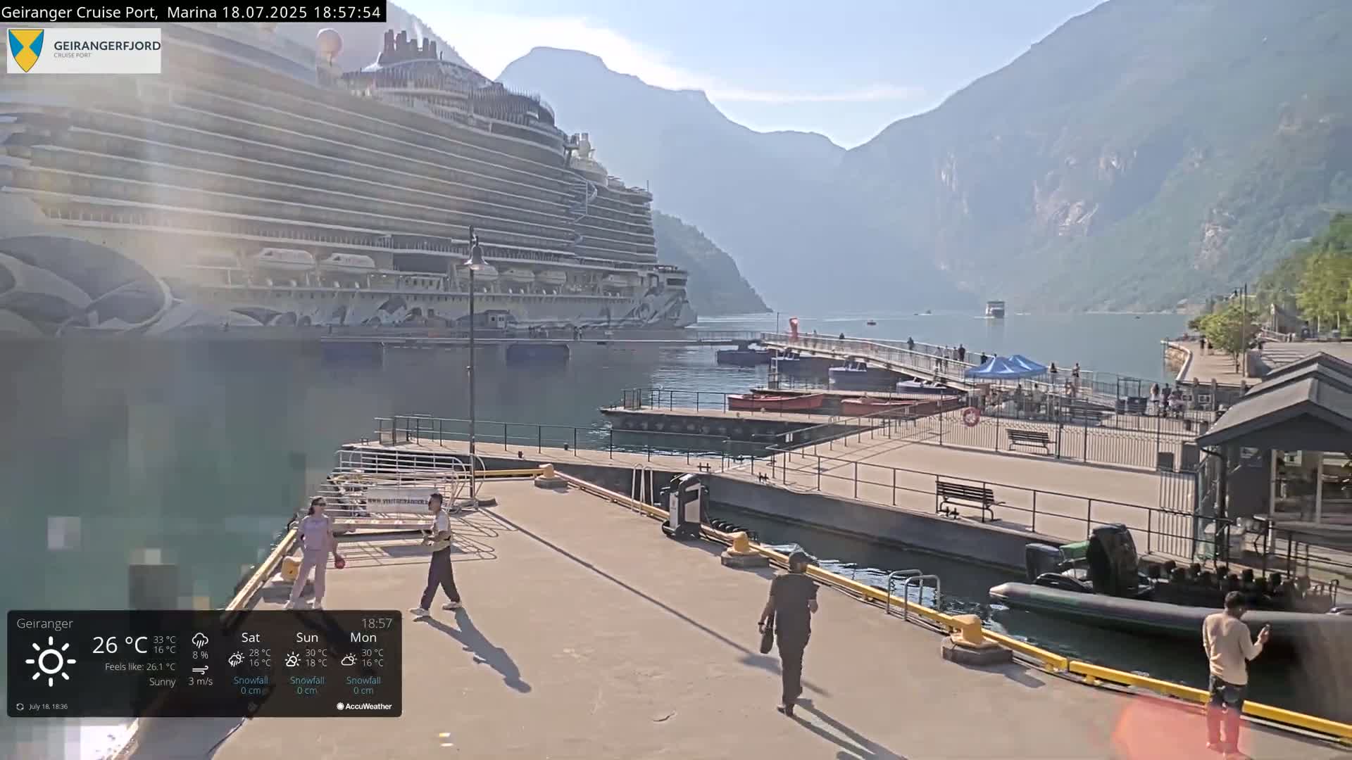 Geiranger Marine & Village  Live Cam - Stranda, Sunmore, More og Romsdal, Western Norway, Norway