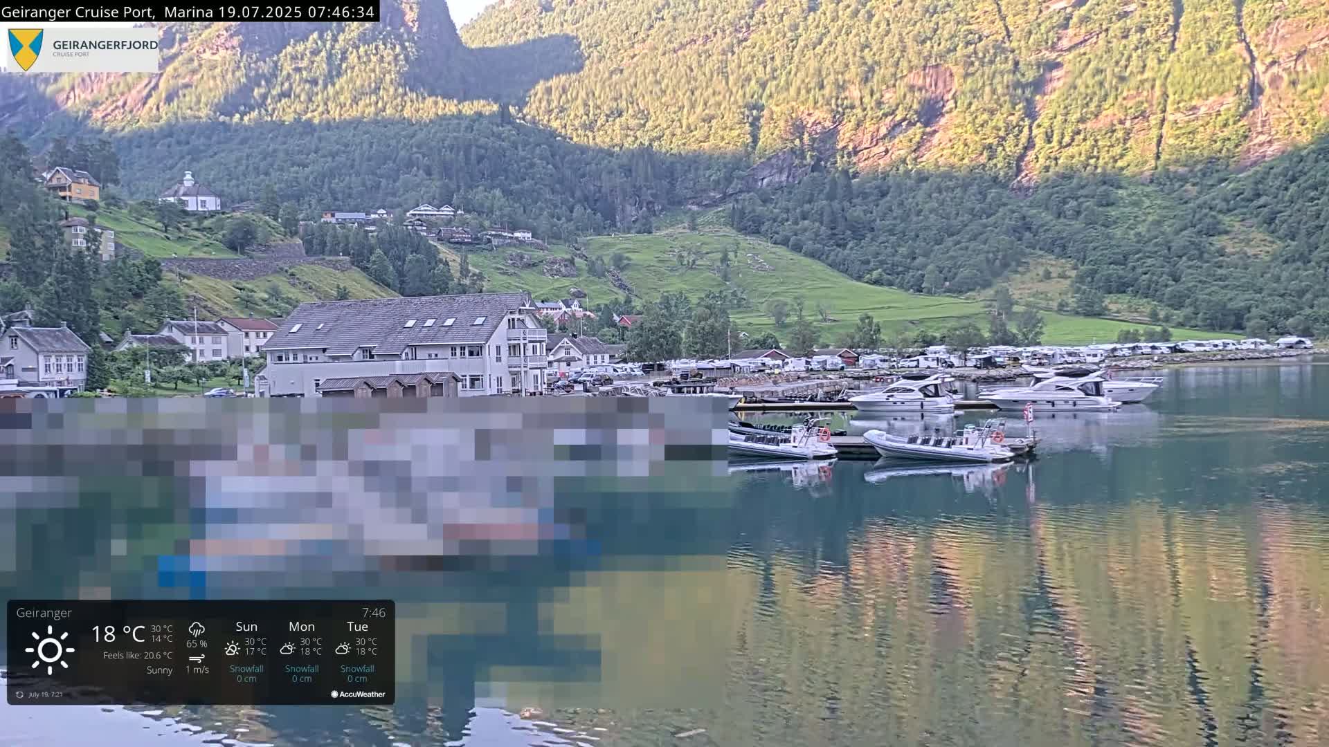 Geiranger Marine & Village  Live Cam - Stranda, Sunmore, More og Romsdal, Western Norway, Norway