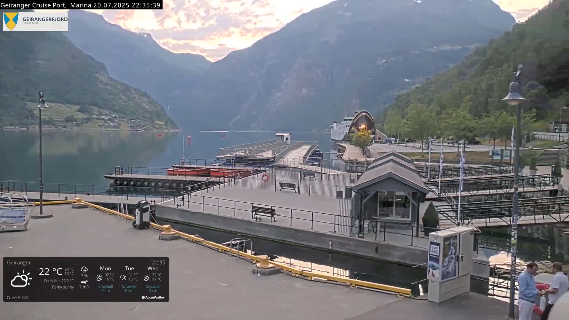 Geiranger Marine & Village  Live Cam - Stranda, Sunmore, More og Romsdal, Western Norway, Norway