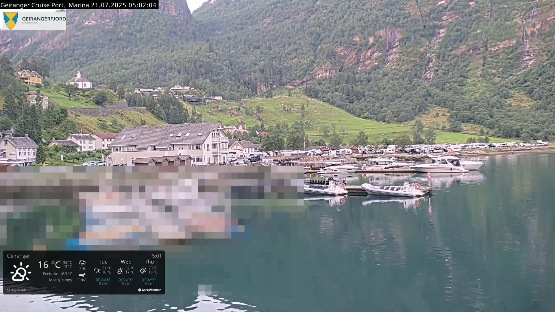Geiranger Marine & Village  Live Cam - Stranda, Sunmore, More og Romsdal, Western Norway, Norway