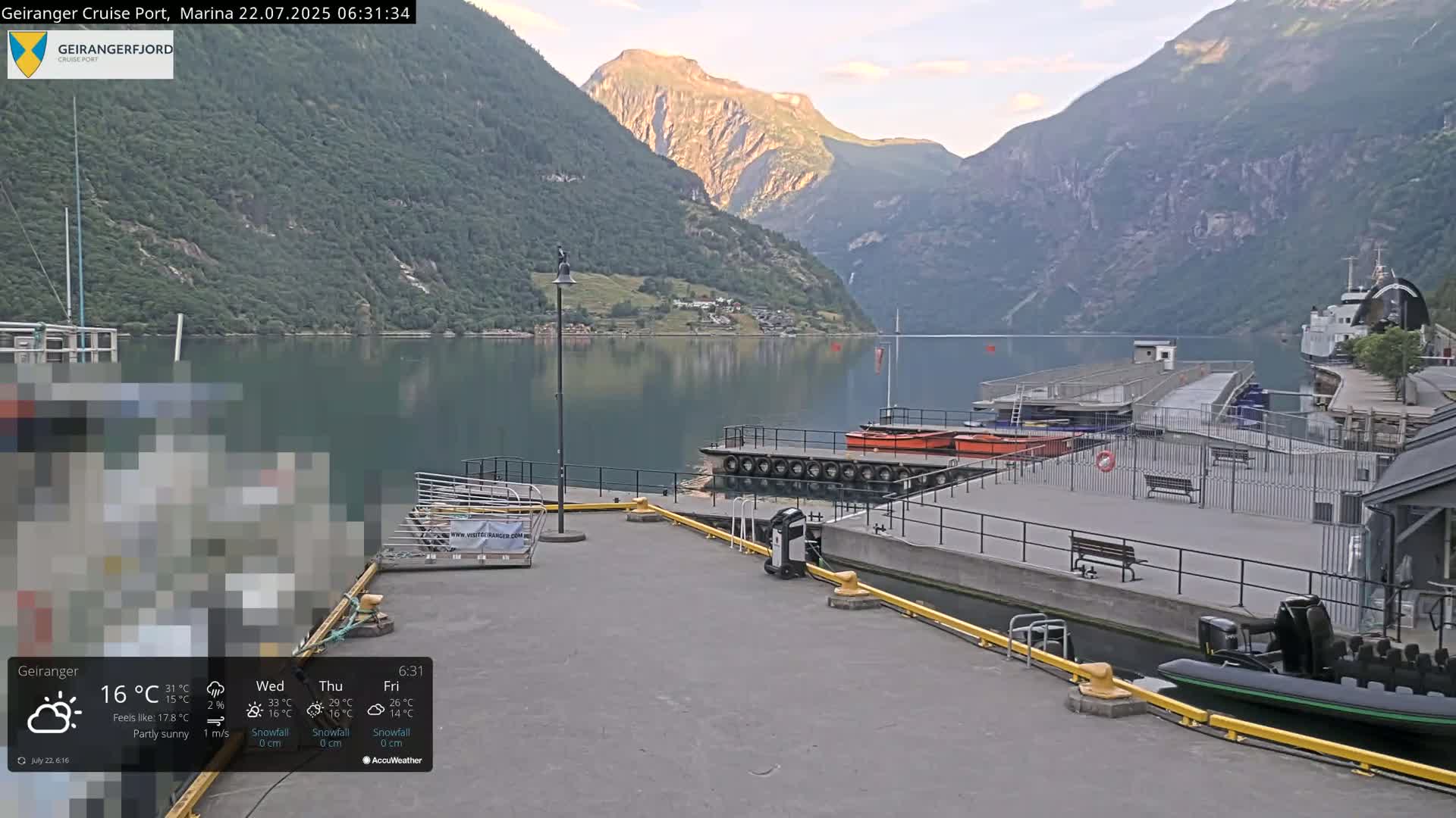 Geiranger Marine & Village  Live Cam - Stranda, Sunmore, More og Romsdal, Western Norway, Norway