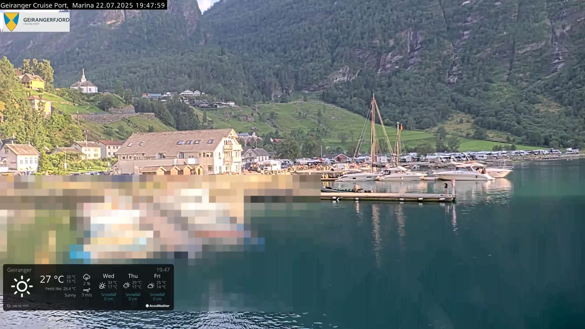 Geiranger Marine & Village  Live Cam - Stranda, Sunmore, More og Romsdal, Western Norway, Norway