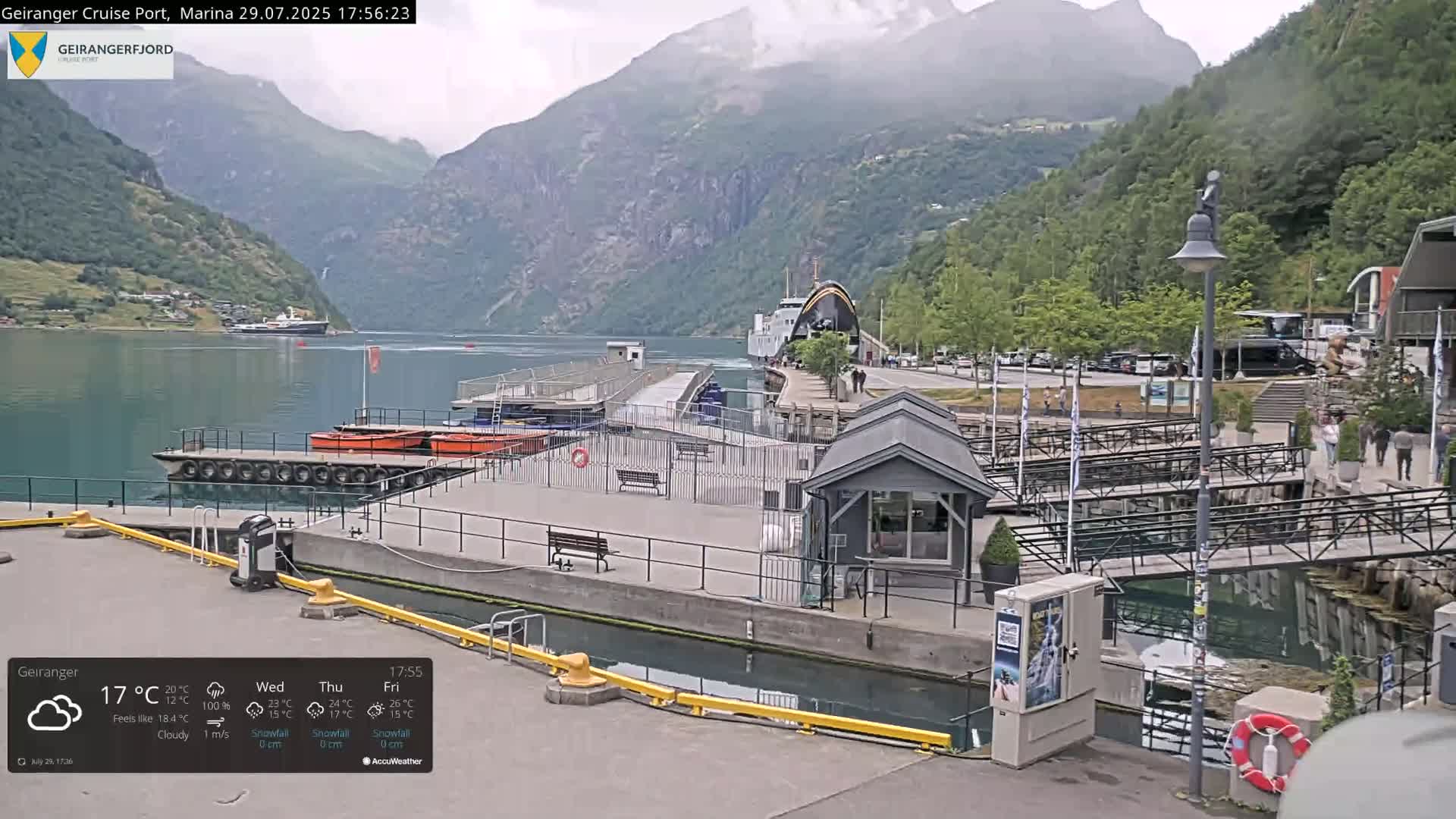 Geiranger Marine & Village  Live Cam - Stranda, Sunmore, More og Romsdal, Western Norway, Norway