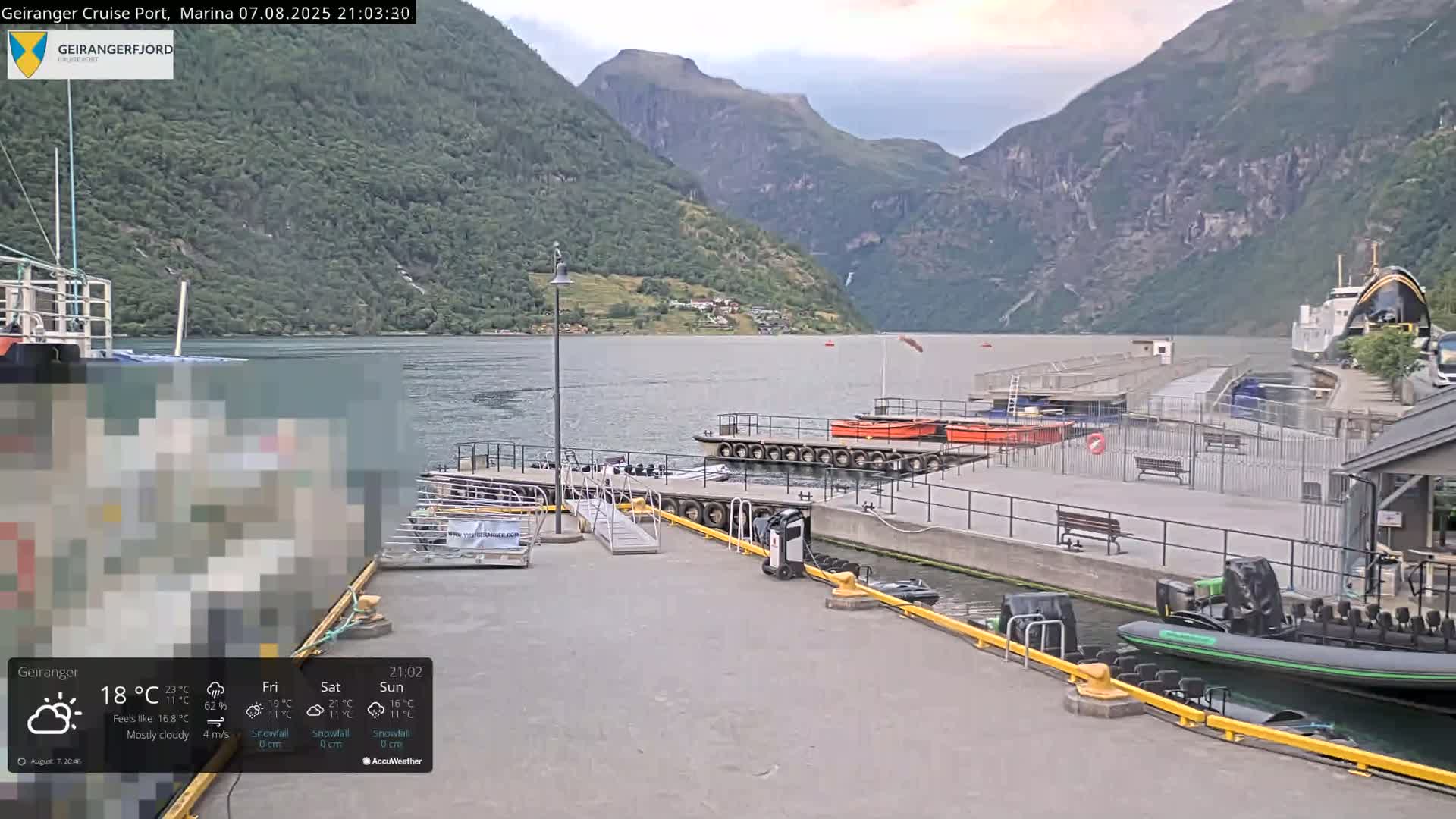Geiranger Marine & Village  Live Cam - Stranda, Sunmore, More og Romsdal, Western Norway, Norway