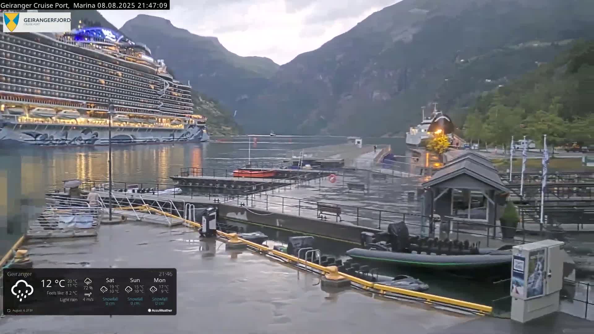 Geiranger Marine & Village  Live Cam - Stranda, Sunmore, More og Romsdal, Western Norway, Norway