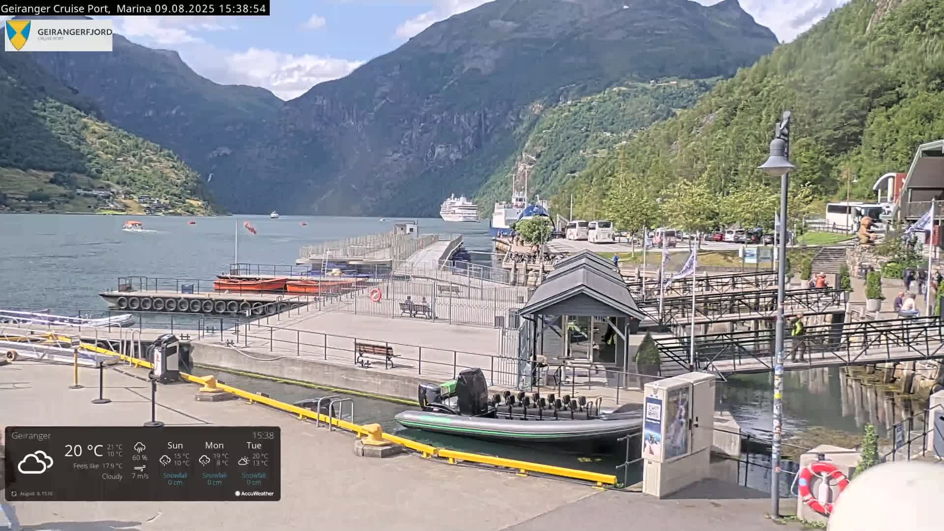 Geiranger Marine & Village  Live Cam - Stranda, Sunmore, More og Romsdal, Western Norway, Norway